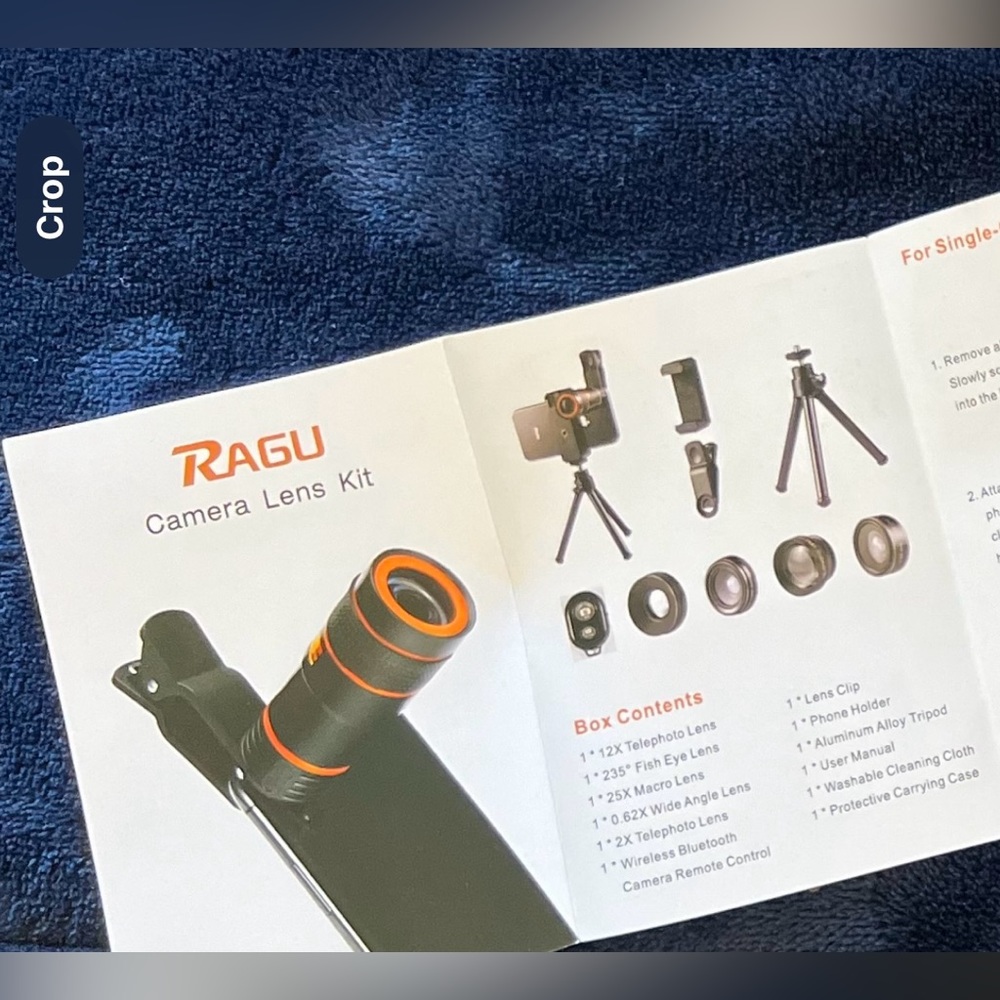 RAGU lens attachment for smartphone